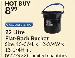 Princess Auto 22 Litre Flat-Back Bucket offer
