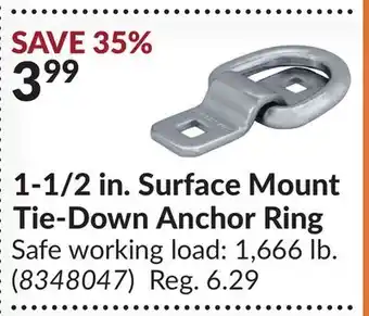 Princess Auto 1-1/2 in. Surface Mount Tie-Down Anchor Ring offer