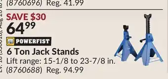 Princess Auto 6 Ton Jack Stands offer