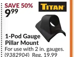 Princess Auto 1-Pod Gauge Pillar Mount offer