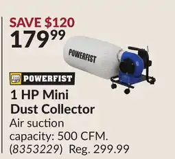 Princess Auto 1 HP Mini Dust Collector offer