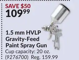 Princess Auto 1.5 mm HVLP Gravity-Feed Paint Spray Gun offer