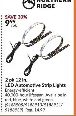 Princess Auto 2 pk 12 in. LED Automotive Strip Lights offer