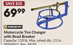 Princess Auto Motorcycle Tire Changer with Bead Breaker offer