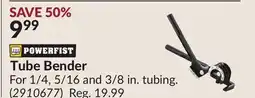 Princess Auto Tube Bender offer