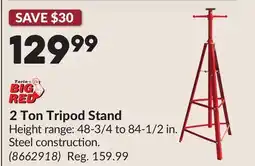 Princess Auto 2 Ton Tripod Stand offer