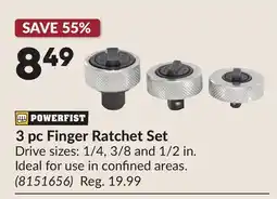 Princess Auto 3 pc Finger Ratchet Set offer