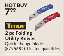 Princess Auto 2 pc Folding Utility Knives offer
