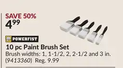 Princess Auto 10 pc Paint Brush Set offer