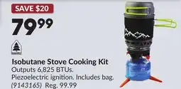 Princess Auto Isobutane Stove Cooking Kit offer