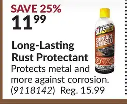 Princess Auto Long-Lasting Rust Protectant offer