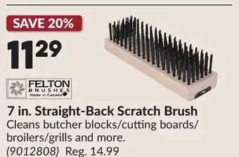 Princess Auto 7 in. Straight-Back Scratch Brush offer