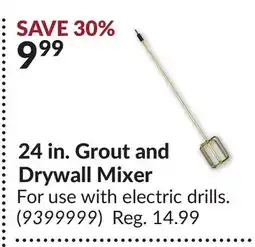 Princess Auto 24 in. Grout and Drywall Mixer offer