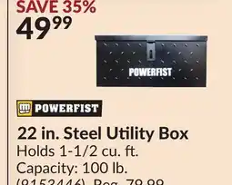 Princess Auto 22 in. Steel Utility Box offer