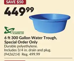 Princess Auto 6 ft 300 Gallon Water Trough, Special Order Only offer