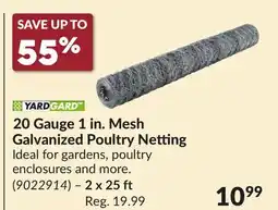 Princess Auto 20 Gauge 1 in. Mesh Galvanized Poultry Netting offer