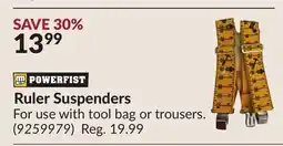 Princess Auto Ruler Suspenders offer