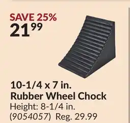 Princess Auto 10-1/4 x 7 in. Rubber Wheel Chock offer