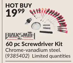 Princess Auto 60 pc Screwdriver Kit offer
