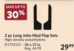 Princess Auto 2 pc Long John Mud Flap Sets offer