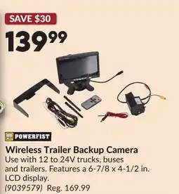 Princess Auto Wireless Trailer Backup Camera offer