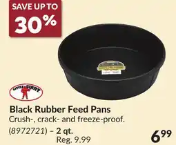 Princess Auto 2 qt. Black Rubber Feed Pans offer