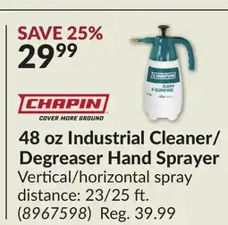 Princess Auto 48 oz Industrial Cleaner/ Degreaser Hand Sprayer offer