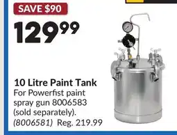 Princess Auto 10 Litre Paint Tank offer