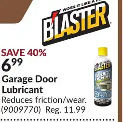 Princess Auto Garage Door Lubricant offer