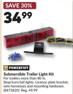Princess Auto Submersible Trailer Light Kit offer