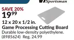 Princess Auto 12 x 20 x 1/2 in. Game Processing Cutting Board offer