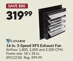 Princess Auto 16 in. 3-Speed XFS Exhaust Fan offer