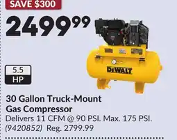 Princess Auto 30 Gallon Truck-Mount Gas Compressor offer