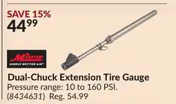 Princess Auto Dual-Chuck Extension Tire Gauge offer