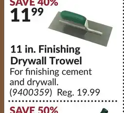 Princess Auto 11 in. Finishing Drywall Trowel offer