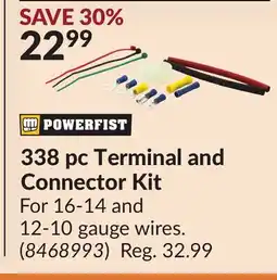 Princess Auto 338 pc Terminal and Connector Kit offer