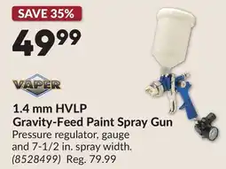 Princess Auto 1.4 mm HVLP Gravity-Feed Paint Spray Gun offer