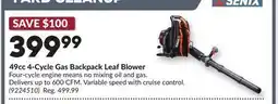 Princess Auto 49cc 4-Cycle Gas Backpack Leaf Blower offer