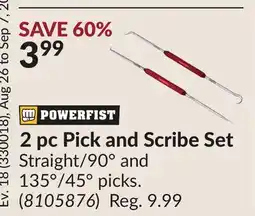Princess Auto 2 pc Pick and Scribe Set offer