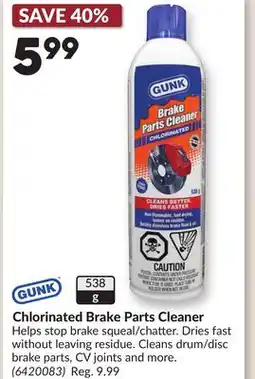 Princess Auto Chlorinated Brake Parts Cleaner offer
