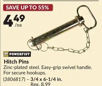 Princess Auto Hitch Pins offer