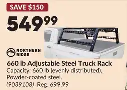 Princess Auto 660 lb Adjustable Steel Truck Rack offer