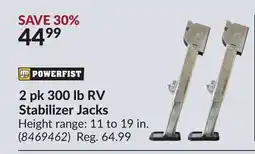 Princess Auto 2 pk 300 lb RV Stabilizer Jacks offer