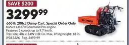 Princess Auto 660 lb 208cc Dump Cart, Special Order Only offer