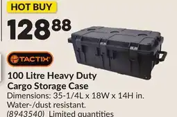 Princess Auto 100 Litre Heavy Duty Cargo Storage Case offer