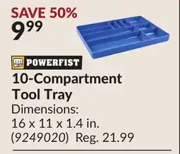 Princess Auto 10-Compartment Tool Tray offer