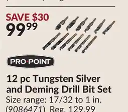 Princess Auto 12 pc Tungsten Silver and Deming Drill Bit Set offer