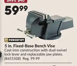 Princess Auto 5 in. Fixed-Base Bench Vise offer