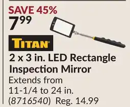 Princess Auto 2 x 3 in. LED Rectangle Inspection Mirror offer