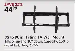 Princess Auto 32 to 90 in. Tilting TV Wall Mount offer